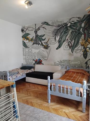Postel nebo postele na pokoji v ubytování Hostel Mari