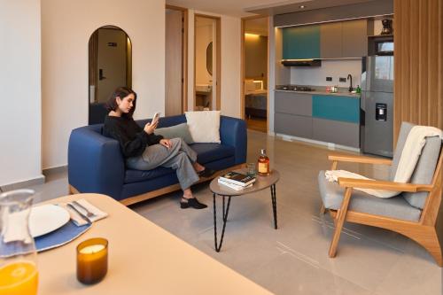 Posezení v ubytování Stadium Hideaway Rosa Negra Jacuzzi