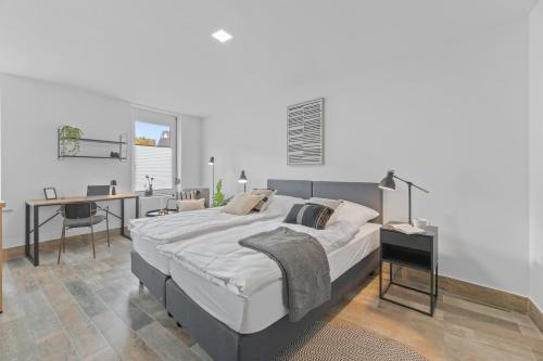 Katil atau katil-katil dalam bilik di Apartmenthaus RICLS