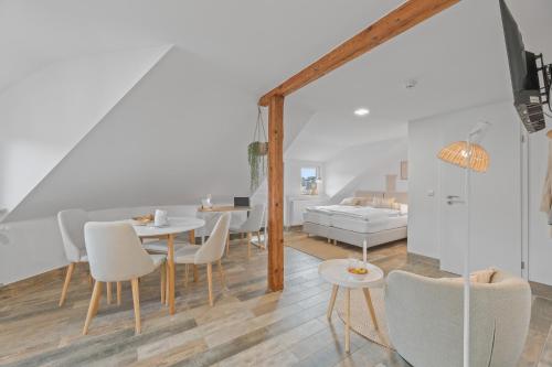 Katil atau katil-katil dalam bilik di Apartmenthaus RICLS