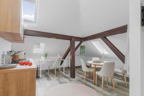 Dapur atau dapur kecil di Apartmenthaus RICLS