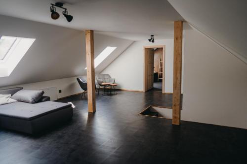 Ein Bett oder Betten in einem Zimmer der Unterkunft Zážitkový Ranč Nevada