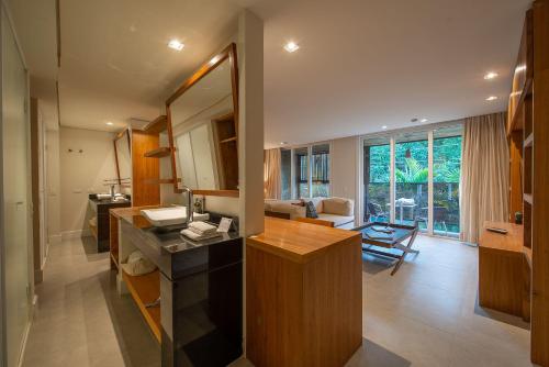 Dapur atau dapur kecil di Hotel Spa Nau Royal