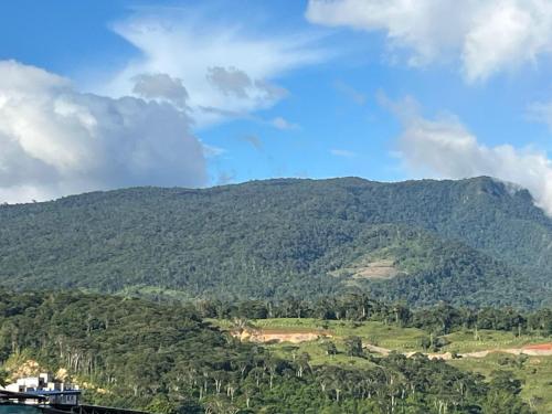 a view of a mountain with trees on it at Tayra Living Suites in Mocoa