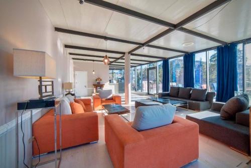 Χώρος καθιστικού στο Flat in Bakuriani forest