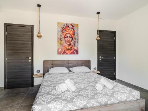 Postel nebo postele na pokoji v ubytování Villa Merli