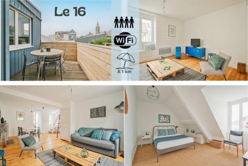Le 16 - T3 - terrasse proche plage et centre - WIFI