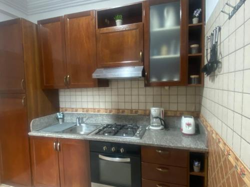 Küche/Küchenzeile in der Unterkunft Appartement en plein centre