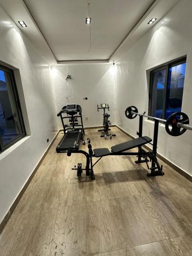Fitness centrum a/nebo fitness zařízení v ubytování Monique's allure