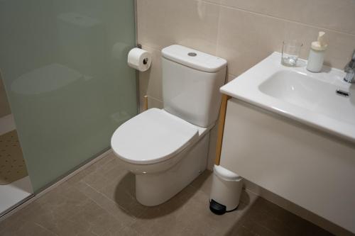 Koupelna v ubytování Casa dos Móveis