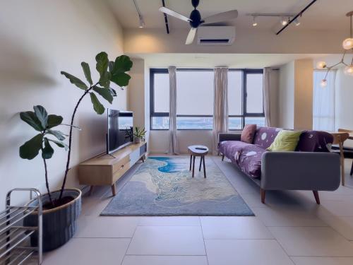 Zona de estar de Tamarind Luxury Condominiums, Cyber Jaya- Smarthome
