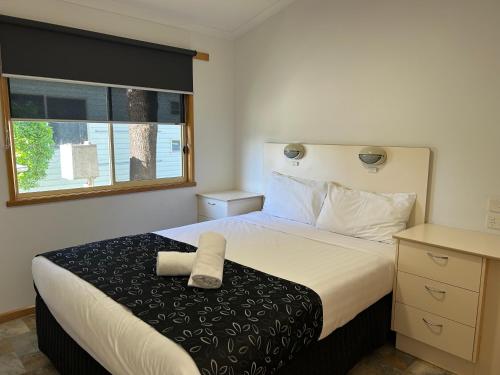 BIG4 Mildura Getawayにあるベッド