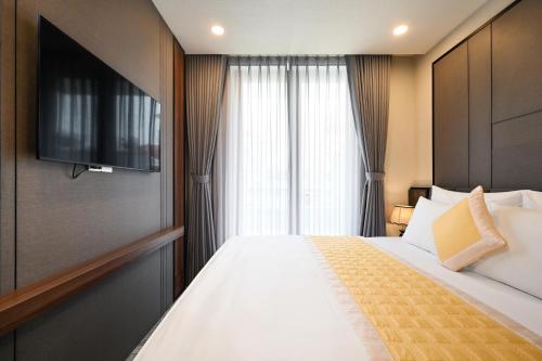Katil atau katil-katil dalam bilik di The Moon 2 Hotel