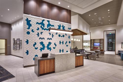 a lobby of a hospital with a reception desk at Hyatt Place Park City in Park City