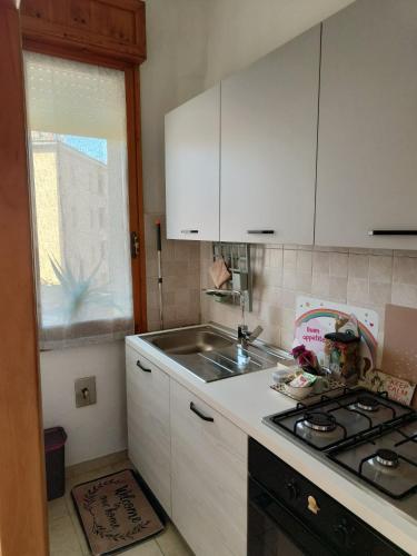 Η κουζίνα ή μικρή κουζίνα στο Cosy flat la Casa di Gianco