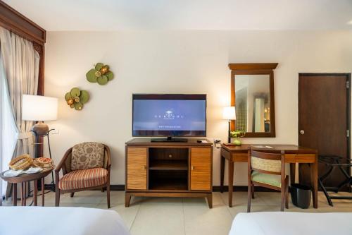 TV a/nebo společenská místnost v ubytování Siam Bayshore Resort Pattaya