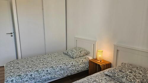 Postel nebo postele na pokoji v ubytování Le gîte de Billie Centre le Fuilet