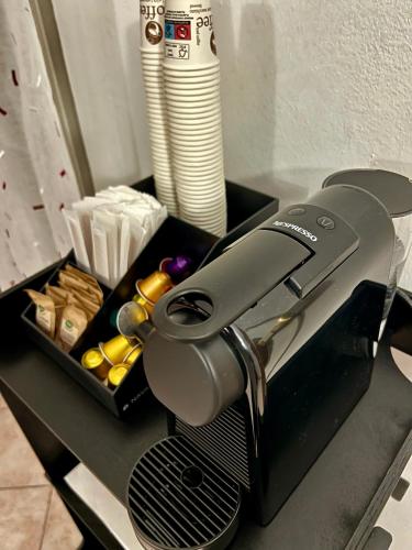 a hair dryer sitting on top of a counter at B&B Da Lisa in Turin