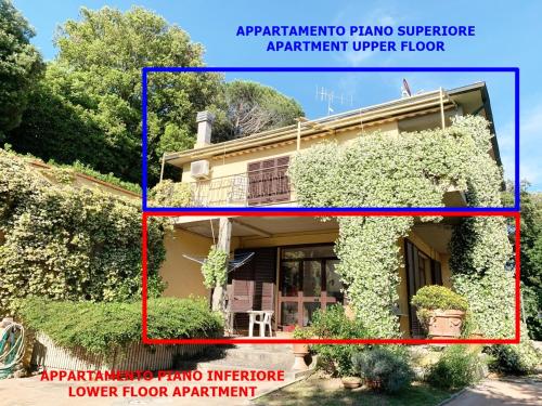 une image d'une maison avec un lierre dans l'établissement Casa Lisa a Casale Marittimo by Zoom In Earth, à Casale Marittimo