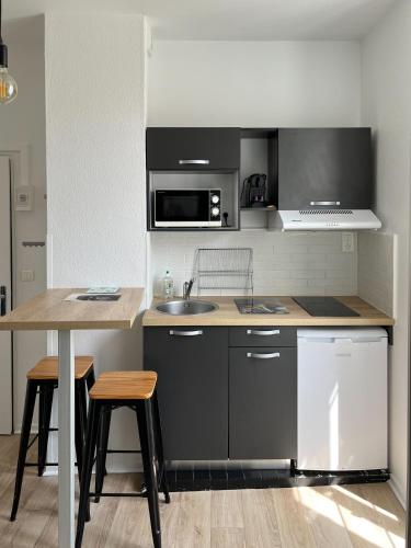 Studio tout équipé à deux pas de la plage - 1er étage - 2 personnes