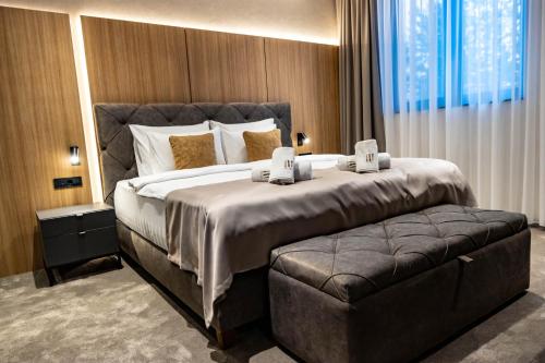 Postel nebo postele na pokoji v ubytování Hotel Helm