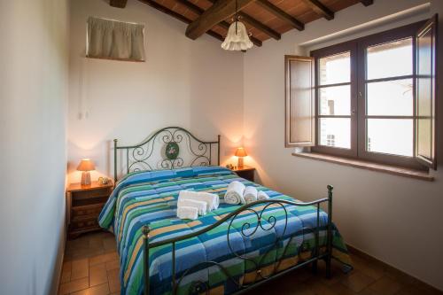 Posteľ alebo postele v izbe v ubytovaní AGRITURISMO La COLLINA del SOLE