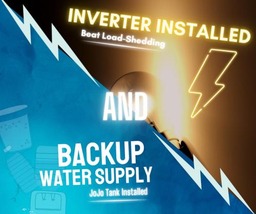 a poster for a water insulated belt load shedding and backup water supply at San Lameer Serenity by Top Destinations Rentals in Southbroom