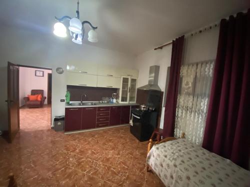 Η κουζίνα ή μικρή κουζίνα στο Kledi Apartment