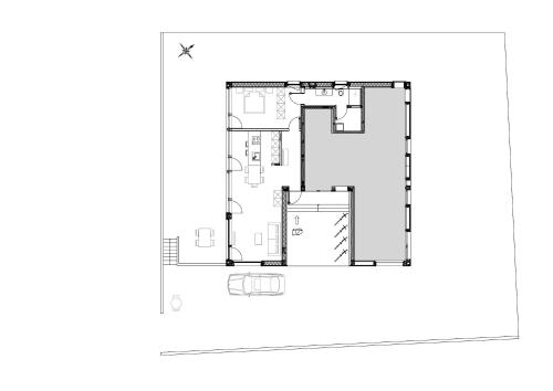 a house on a hillfloor plan at Leben im Hafen am idyllischen Murtensee in Guévaux