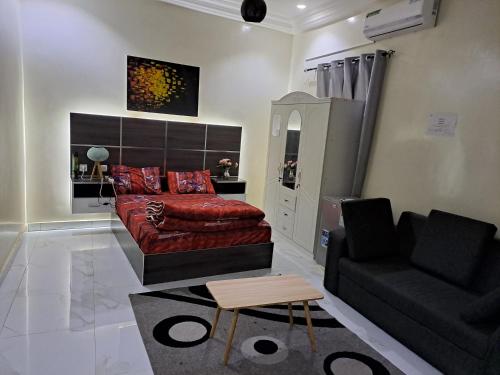 Χώρος καθιστικού στο Résidence Teranga walo