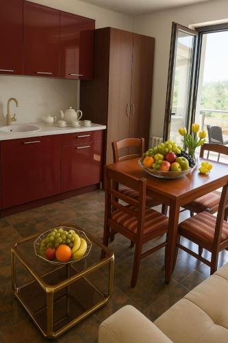 Η κουζίνα ή μικρή κουζίνα στο Apartments Villa Mirjana