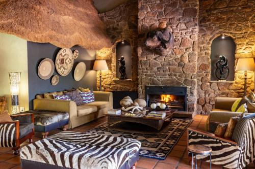 Un lugar para sentarse en Sable Ranch Thaba Khaya Lodge