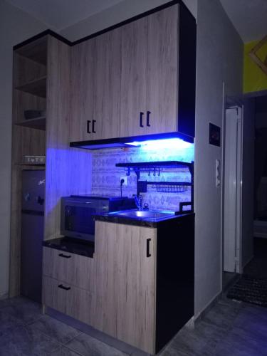 Kuchyň nebo kuchyňský kout v ubytování Alora House