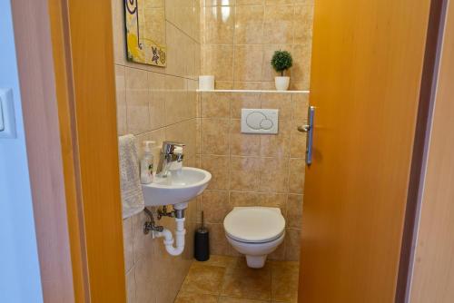 Ένα μπάνιο στο Apartma Storžič
