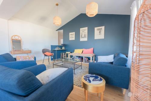 Posezení v ubytování Maison familiale aux Sables d'Olonne - 5 chambres