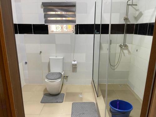Koupelna v ubytování Global Premium Apartments