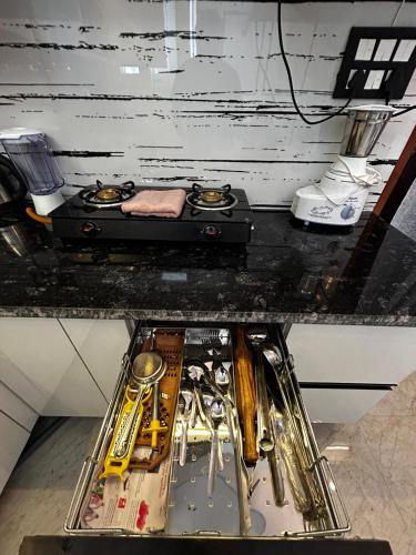 Kuchyň nebo kuchyňský kout v ubytování Casa Cosy NFCDoon