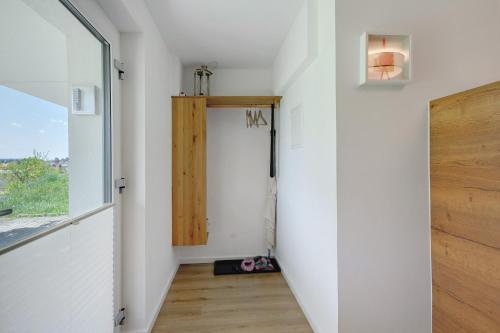 a hallway with a door in a house at Ferienwohnung Staffe in Bonndorf im Schwarzwald