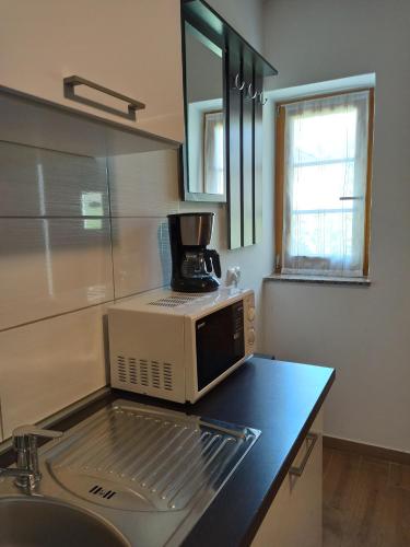 Η κουζίνα ή μικρή κουζίνα στο Plitvice Studio Apartments