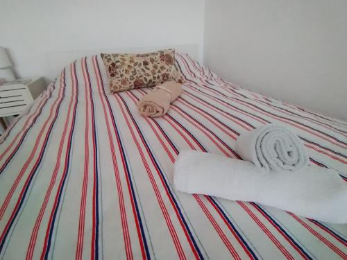 Katil atau katil-katil dalam bilik di Chez Marcel la Briza Dunării