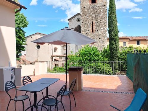 Patio alebo iná vonkajšia časť ubytovania Fabroniana Apartments