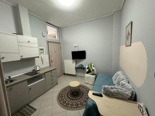Kuchyň nebo kuchyňský kout v ubytování cozy minimal apartment