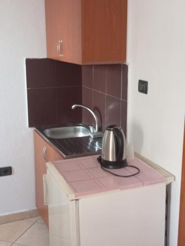 Kuchyň nebo kuchyňský kout v ubytování A-Vila