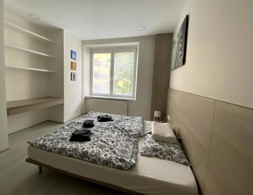 Posteľ alebo postele v izbe v ubytovaní Comfortable apartment in Brno