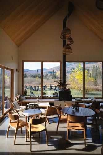 Χώρος καθιστικού στο Farouche Tremblant - Hotel Nature & Expériences