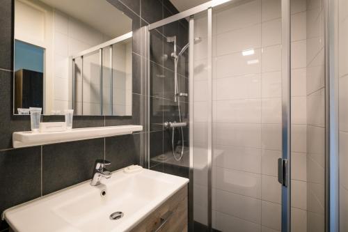 Koupelna v ubytování Hotel Hofker