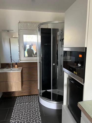 Kuchyň nebo kuchyňský kout v ubytování Aurora Living MD