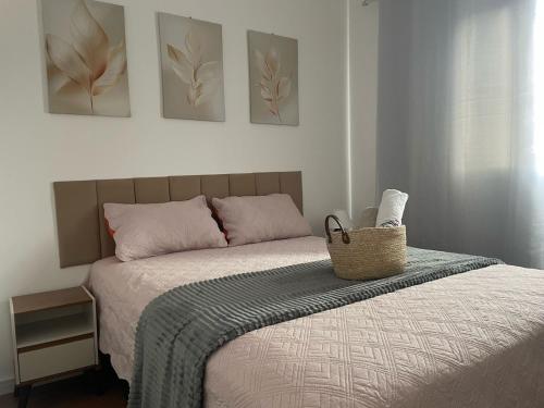 En eller flere senge i et værelse på Apartamento confortável Animália Park, Thermas Da Mata, Shopping