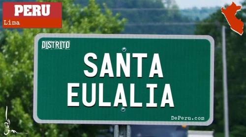 a green street sign that reads santa eulalia at Casa de Campo en Santa Eulalia in Santa Eulalia