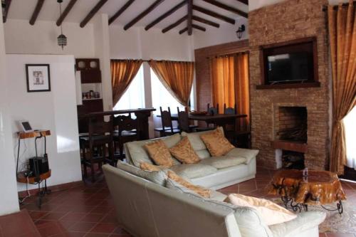 Χώρος καθιστικού στο VillaMoreno - Casa Campestre